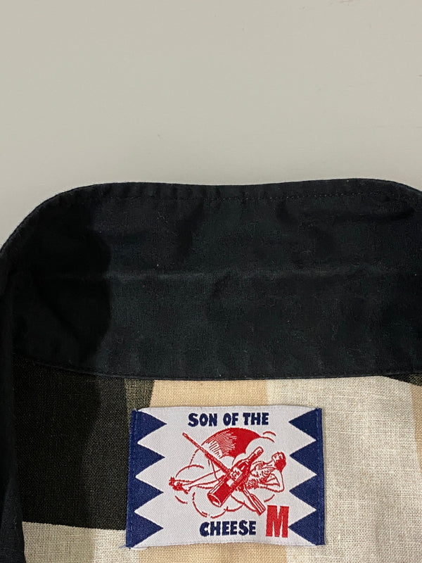 【中古品】【メンズ】 SON OF THE CHEESE サノバチーズ S/S SHIRT SC2010-SH14 ショートスリーブシャツ 半袖シャツ トップス 140-260623-yn-10-min サイズ：M カラー：ブラック/ベージュ等 万代Net店