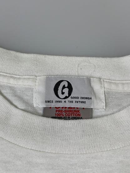 【中古品】【メンズ】 GOODENOUGH グッドイナフ 90S STAR PRINT TEE 90年代 スター プリント ティー メンズ Tシャツ トップス 半袖 ヴィンテージ 142-260621-hu-29-min サイズ：M カラー：ホワイト 万代Net店