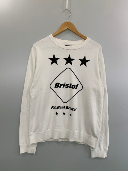 【中古品】【メンズ】 F.C.R.B エフシーレアルブリストル LOGO SWEATSHIRT FCRB-150004 ロゴスウェットシャツ トレーナー トップス 142-260623-yn-29-min サイズ：M カラー：ホワイト 万代Net店