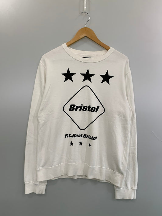【中古品】【メンズ】 F.C.R.B エフシーレアルブリストル LOGO SWEATSHIRT FCRB-150004 ロゴスウェットシャツ トレーナー トップス 142-260623-yn-29-min サイズ：M カラー：ホワイト 万代Net店