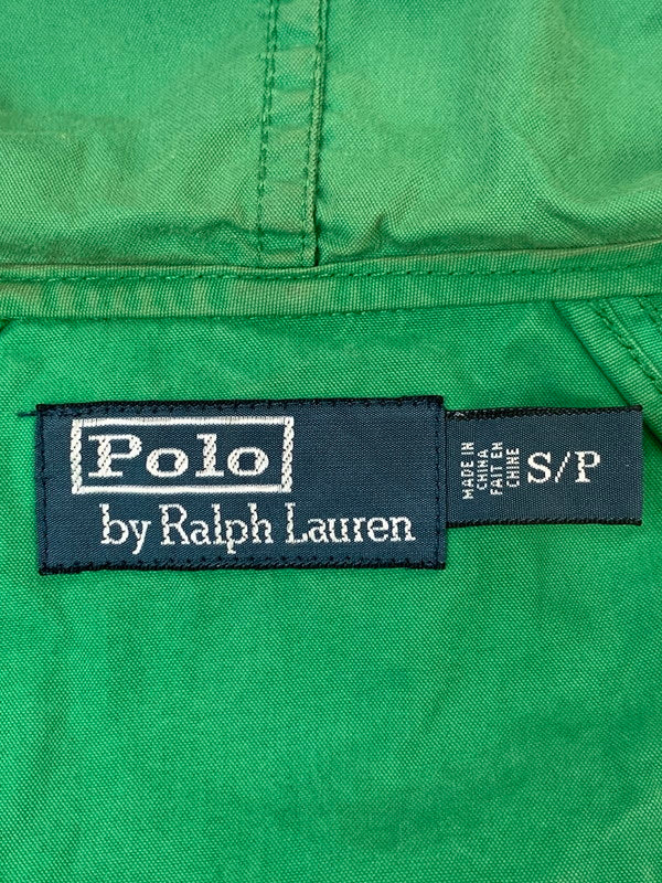 【現状渡し品】【メンズ/レディース】 POLO RALPH LAUREN ポロラルフローレン ZIP UP HOODED JACKET ジップアップフーディージャケット ライトアウター 147-260623-yn-31-min サイズ：S/P カラー：グリーン 万代Net店