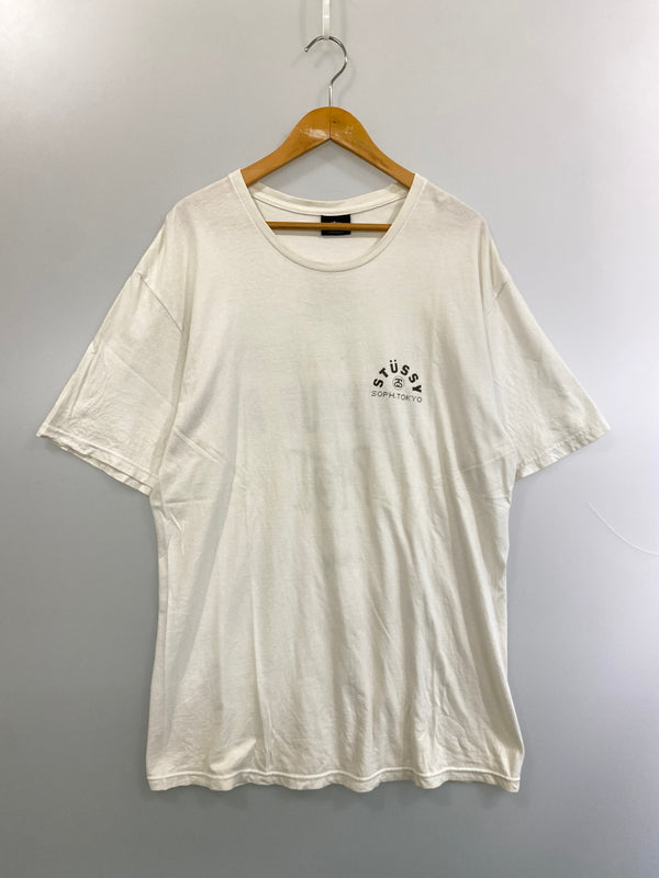 【中古品】【メンズ】 STUSSY ステューシー × SOPHNET ソフネット PRINT TEE プリント Tシャツ トップス 142-260626-jt-18-min サイズ：L カラー：ホワイト 万代Net店