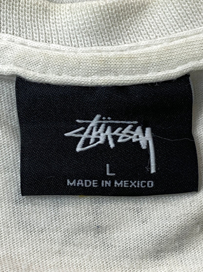 【中古品】【メンズ】 STUSSY ステューシー × SOPHNET ソフネット PRINT TEE プリント Tシャツ トップス 142-260626-jt-18-min サイズ：L カラー：ホワイト 万代Net店