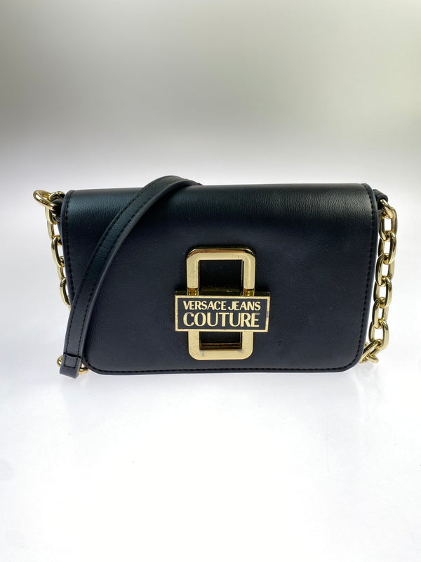 【中古品】【レディース】 VERSACE JEANS COUTURE ヴェルサーチェ ジーンズ クチュール SHOULDER BAG ショルダーバッグ カバン 180-260625-jt-04-min カラー：ブラック 万代Net店