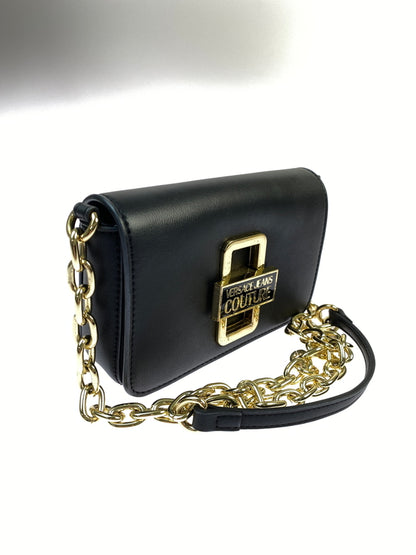 【中古品】【レディース】 VERSACE JEANS COUTURE ヴェルサーチェ ジーンズ クチュール SHOULDER BAG ショルダーバッグ カバン 180-260625-jt-04-min カラー：ブラック 万代Net店