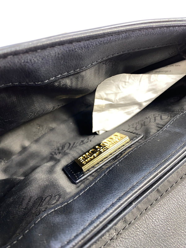 【中古品】【レディース】 VERSACE JEANS COUTURE ヴェルサーチェ ジーンズ クチュール SHOULDER BAG ショルダーバッグ カバン 180-260625-jt-04-min カラー：ブラック 万代Net店