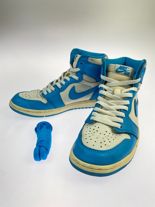 【中古品】【メンズ】 NIKE ナイキ AIR JORDAN 1 RETRO HIGH OG エアジョーダン1 レトロ ハイ OG "UNC REIMAGINED" DZ5485-402 靴 シューズ スニーカー 160-260624-hu-05-min サイズ：27.0cm US9 カラー：ライトブルー/ホワイト 万代Net店