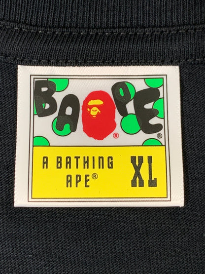 【中古品】【メンズ】 A BATHING APE ア ベイシング エイプ ABC CAMO COLLEGE SS TEE エービーシー カモ カレッジ ショートスリーブ ティー 001TEM301004M メンズ 半袖 トップス 142-260621-hu-16-min サイズ：XL カラー：ブラック 万代Net店