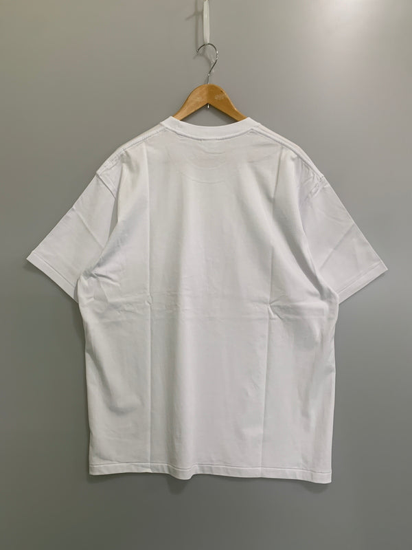 【中古品】【メンズ】 A BATHING APE アベイシング エイプ MULTI LOGO COLLEGE RELAXED FIT TEE マルチ ロゴ カレッジ リラックス フィット ティー メンズ 半袖 ティーシャツ 142-260621-hu-15-min サイズ：XL カラー：ホワイト 万代Net店