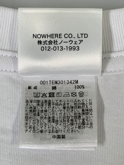 【中古品】【メンズ】 A BATHING APE アベイシング エイプ MULTI LOGO COLLEGE RELAXED FIT TEE マルチ ロゴ カレッジ リラックス フィット ティー メンズ 半袖 ティーシャツ 142-260621-hu-15-min サイズ：XL カラー：ホワイト 万代Net店