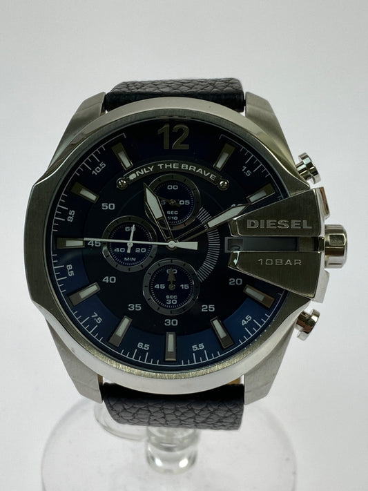 【中古品】【メンズ】 DIESEL ディーゼル クロノグラフ 腕時計 DZ-4423 メンズ ウォッチ 198-260624-hu-21-min カラー：ネイビー/シルバー/ブラック 万代Net店