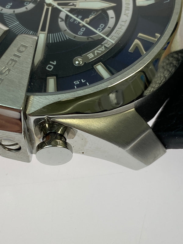 【中古品】【メンズ】 DIESEL ディーゼル クロノグラフ 腕時計 DZ-4423 メンズ ウォッチ 198-260624-hu-21-min カラー：ネイビー/シルバー/ブラック 万代Net店