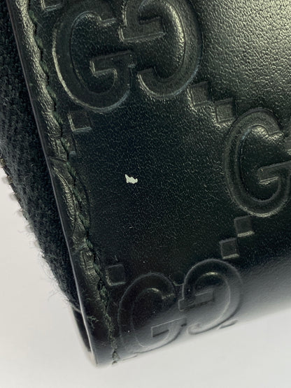 【中古品】【メンズ/レディース】 GUCCI グッチ シマ ラウンドファスナー 長財布 307987・2091 財布 ウォレット 181-260624-hu-14-min カラー：ブラック 万代Net店