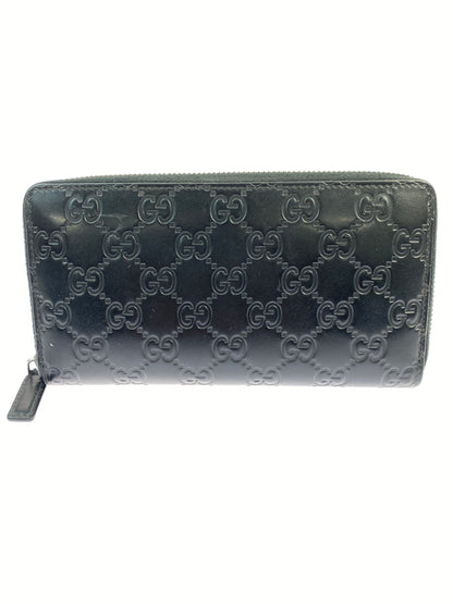 【中古品】【メンズ/レディース】 GUCCI グッチ シマ ラウンドファスナー 長財布 307987・2091 財布 ウォレット 181-260624-hu-14-min カラー：ブラック 万代Net店