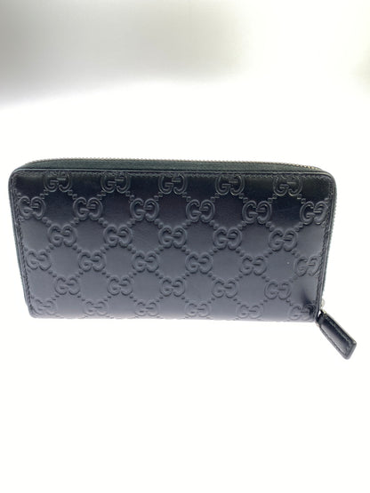 【中古品】【メンズ/レディース】 GUCCI グッチ シマ ラウンドファスナー 長財布 307987・2091 財布 ウォレット 181-260624-hu-14-min カラー：ブラック 万代Net店
