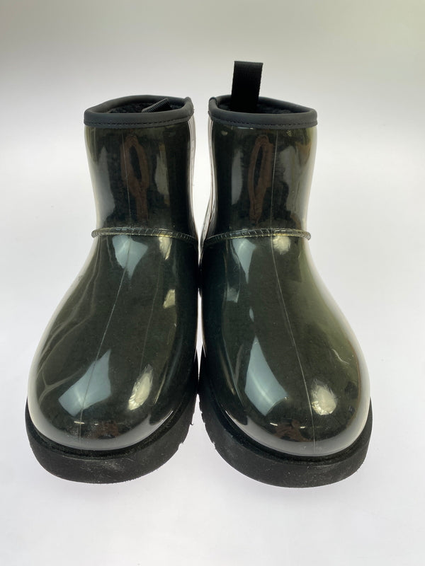【中古品】【レディース】 UGG アグ CLASSIC CLEAR MINI BOOTS クラシッククリアブーツミニ 1113190 靴 レインブーツ レディース 167-260624-hu-07-min サイズ：24.0cm US7 カラー：ブラック 万代Net店