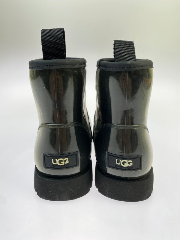【中古品】【レディース】 UGG アグ CLASSIC CLEAR MINI BOOTS クラシッククリアブーツミニ 1113190 靴 レインブーツ レディース 167-260624-hu-07-min サイズ：24.0cm US7 カラー：ブラック 万代Net店