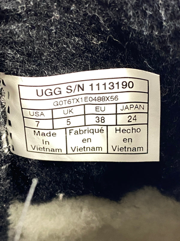 【中古品】【レディース】 UGG アグ CLASSIC CLEAR MINI BOOTS クラシッククリアブーツミニ 1113190 靴 レインブーツ レディース 167-260624-hu-07-min サイズ：24.0cm US7 カラー：ブラック 万代Net店