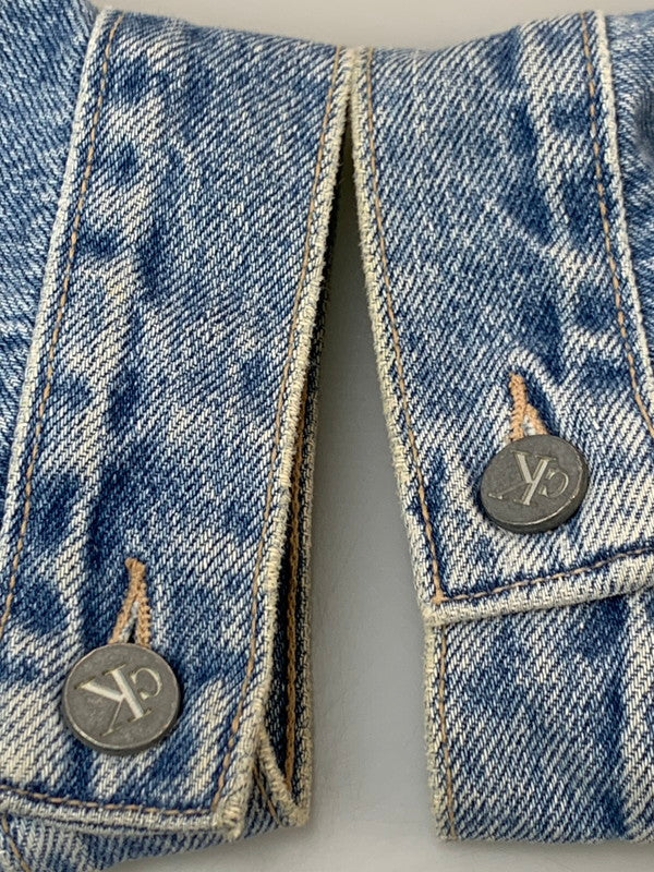 【中古品】【メンズ】 CALVIN KLEIN JEANS カルバンクラインジーンズ DENIM JACKET デニムジャケット ライトアウター 141-260623-yn-34-min サイズ：L カラー：インディゴ 万代Net店