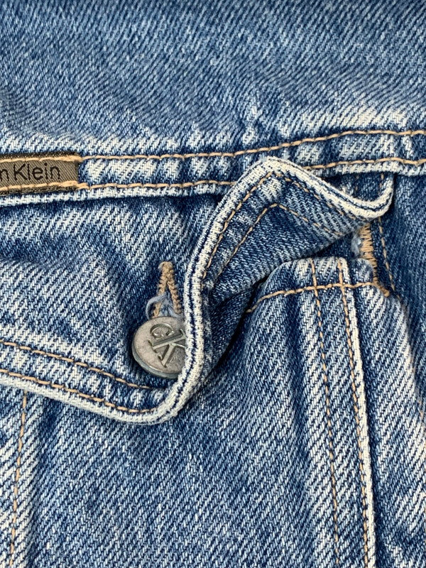 【中古品】【メンズ】 CALVIN KLEIN JEANS カルバンクラインジーンズ DENIM JACKET デニムジャケット ライトアウター 141-260623-yn-34-min サイズ：L カラー：インディゴ 万代Net店