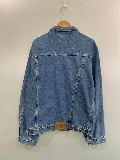 【中古品】【メンズ】 CALVIN KLEIN JEANS カルバンクラインジーンズ DENIM JACKET デニムジャケット ライトアウター 141-260623-yn-34-min サイズ：L カラー：インディゴ 万代Net店