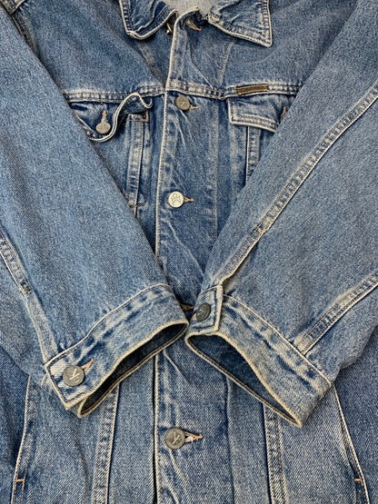 【中古品】【メンズ】 CALVIN KLEIN JEANS カルバンクラインジーンズ DENIM JACKET デニムジャケット ライトアウター 141-260623-yn-34-min サイズ：L カラー：インディゴ 万代Net店