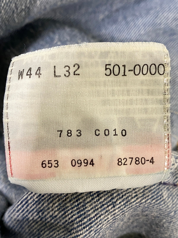 【中古品】【メンズ】 LEVI'S リーバイス 501XX DENIM PANTS 501-0000 653刻印 USA製 94年9月製造 デニムパンツ ボトムス 157-260623-yn-13-min サイズ：W44 L32 カラー：インディゴ 万代Net店