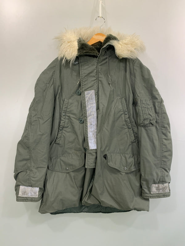 【中古品】【メンズ】 US.AIRFORCE アメリカ空軍 TYPE N-3B PARKA SP0100-94-C-1069 タイプ N-3B パーカー アウター 146-260622-yn-13-min サイズ：L カラー：オリーブグリーン 万代Net店