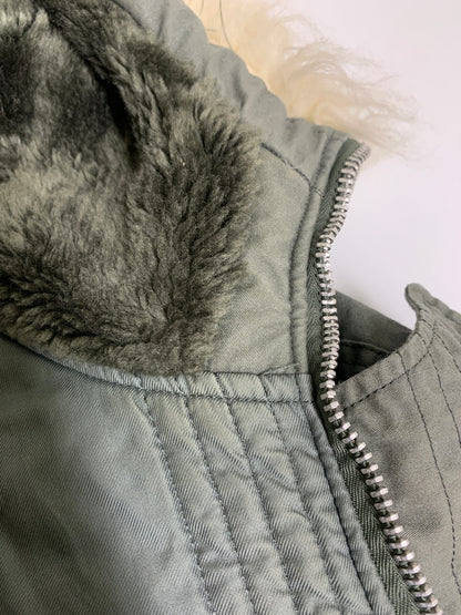 【中古品】【メンズ】 US.AIRFORCE アメリカ空軍 TYPE N-3B PARKA SP0100-94-C-1069 タイプ N-3B パーカー アウター 146-260622-yn-13-min サイズ：L カラー：オリーブグリーン 万代Net店