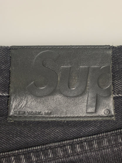 【中古品】【メンズ】 SUPREME シュプリーム STRAIGHT BLACK DENIM PANTS ストレート ブラック デニムパンツ ボトムス 149-260622-yn-03-min サイズ：30 カラー：ブラック 万代Net店
