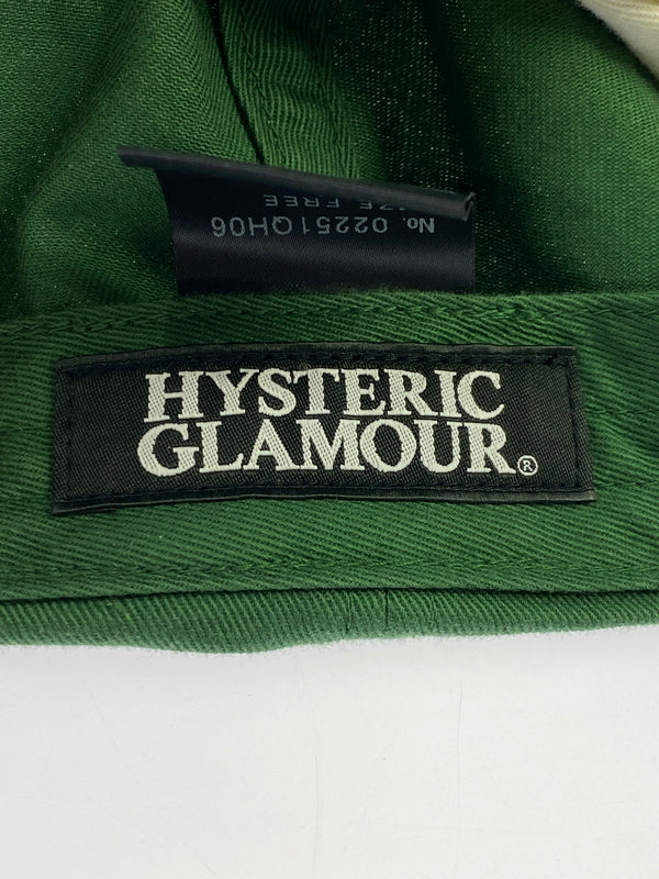 【中古品】【メンズ】 HYSTERIC GLAMOUR ヒステリックグラマー HG RAINBOW CAP エイチジー レインボー キャップ 02251QH06 帽子 185-260624-hu-09-min サイズ：FREE カラー：グリーン/ホワイト 万代Net店