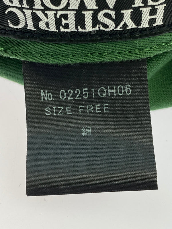 【中古品】【メンズ】 HYSTERIC GLAMOUR ヒステリックグラマー HG RAINBOW CAP エイチジー レインボー キャップ 02251QH06 帽子 185-260624-hu-09-min サイズ：FREE カラー：グリーン/ホワイト 万代Net店
