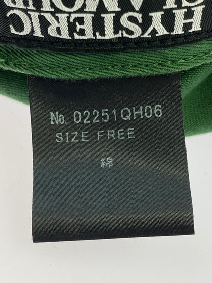【中古品】【メンズ】 HYSTERIC GLAMOUR ヒステリックグラマー HG RAINBOW CAP エイチジー レインボー キャップ 02251QH06 帽子 185-260624-hu-09-min サイズ：FREE カラー：グリーン/ホワイト 万代Net店