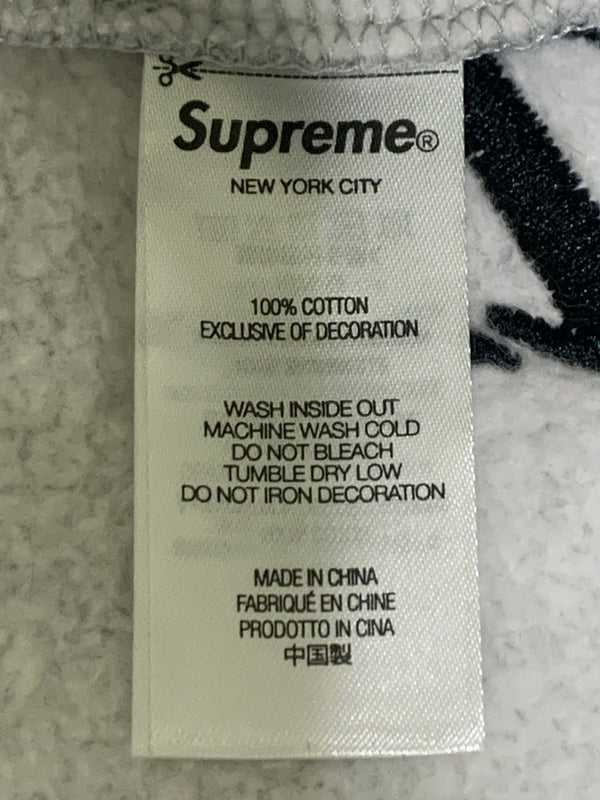 【中古品】【メンズ】 SUPREME シュプリーム RAISED EMBROIDERY SWEATPANT レイズド エンブロイダリー スウェットパンツ 刺繍 ボトムス 149-260622-yn-02-min サイズ：L カラー：グレー 万代Net店