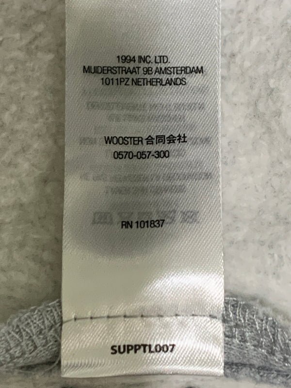 【中古品】【メンズ】 SUPREME シュプリーム RAISED EMBROIDERY SWEATPANT レイズド エンブロイダリー スウェットパンツ 刺繍 ボトムス 149-260622-yn-02-min サイズ：L カラー：グレー 万代Net店