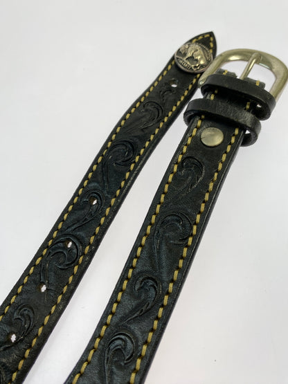 【中古品】【メンズ】 SAAD サード EAGLE LEATHER SHOULDER BAG イーグル レザー ショルダーバッグ カバン 188-260625-jt-06-min カラー：ブラック 万代Net店