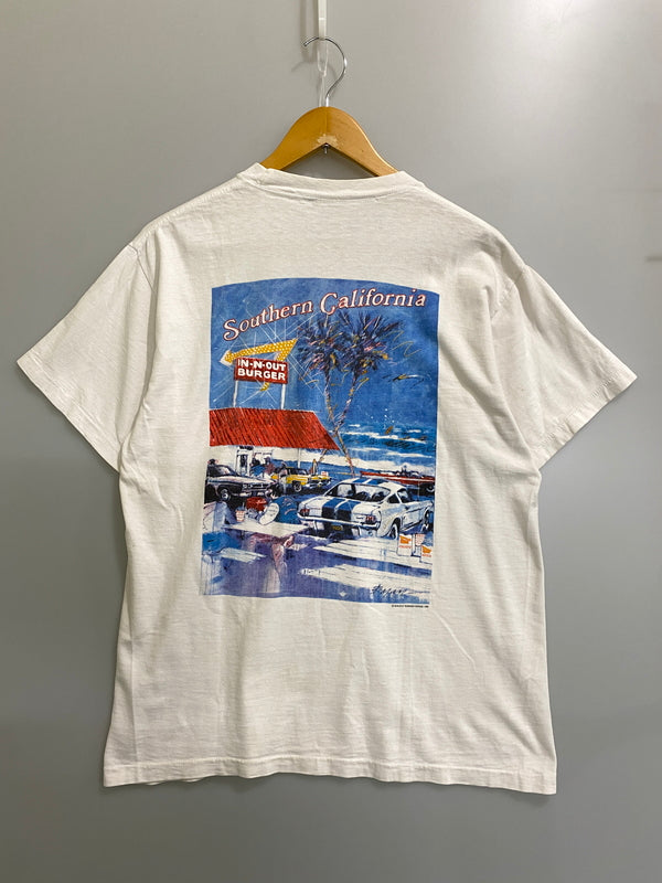 【現状渡し品】【メンズ】 IN N OUT BURGER インアンドアウトバーガー 90's SOUTHERN CALIFORNIA TEE 90年代 ショートスリーブTシャツ 半袖Tシャツ トップス 146-260623-yn-12-min サイズ：表記なし 下記参照 カラー：ホワイト 万代Net店