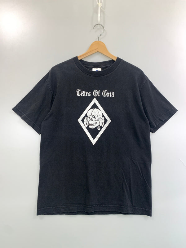 【中古品】【メンズ】 DEATH IN JUNE デス イン ジューン 90-00's THE GUILTY HAVE NO FUTURE TEE 90-2000年代 ショートスリーブTシャツ 半袖Tシャツ トップス 146-260622-yn-08-min サイズ：M カラー：ブラック 万代Net店