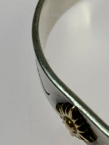 【中古品】【メンズ/レディース】 ARIZONA FREEDOM アリゾナ フリーダム B-21B K18 太陽神メタル ブレスレット アクセサリー バングル シルバー 192-260624-hu-16-min カラー：シルバー 万代Net店