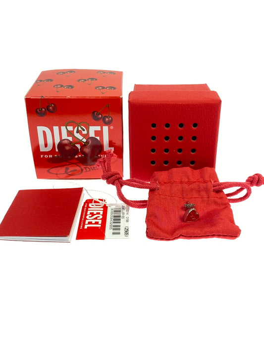 【中古品】【レディース】 DIESEL ディーゼル ハート ピアス アクセサリー 192-260624-hu-15-min カラー：レッド/シルバー 万代Net店