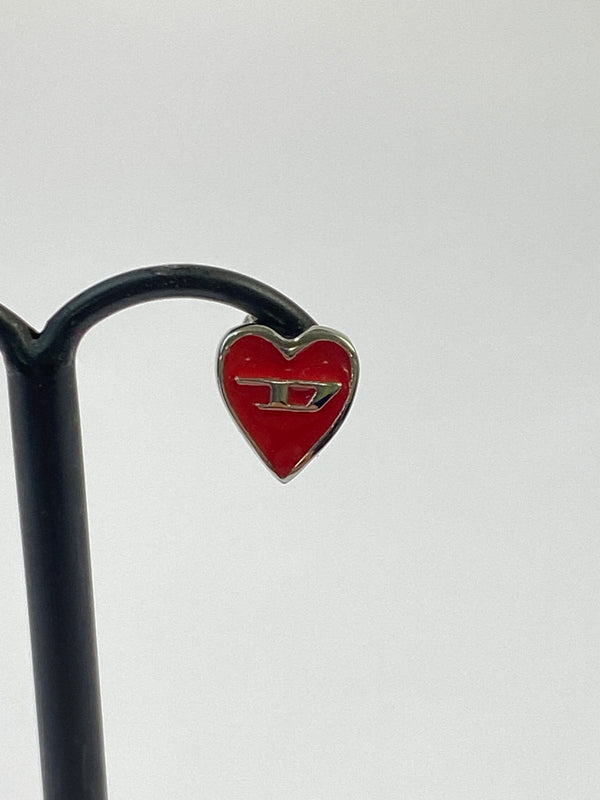 【中古品】【レディース】 DIESEL ディーゼル ハート ピアス アクセサリー 192-260624-hu-15-min カラー：レッド/シルバー 万代Net店