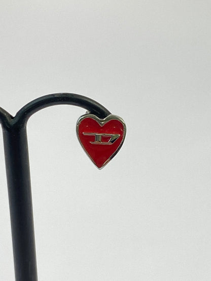 【中古品】【レディース】 DIESEL ディーゼル ハート ピアス アクセサリー 192-260624-hu-15-min カラー：レッド/シルバー 万代Net店