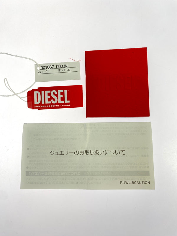 【中古品】【レディース】 DIESEL ディーゼル ハート ピアス アクセサリー 192-260624-hu-15-min カラー：レッド/シルバー 万代Net店