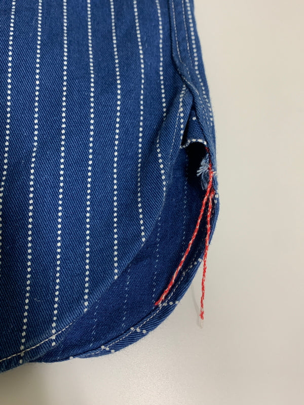 【中古品】【メンズ】 SUGARCANE シュガーケーン FICTION ROMANCE 8.5OZ. WABASH STRIPE WORK SHIRT SC25551 ウォバッシュストライプワークシャツ 長袖シャツ トップス 145-260622-yn-10-min サイズ：S カラー：ブルー系 万代Net店