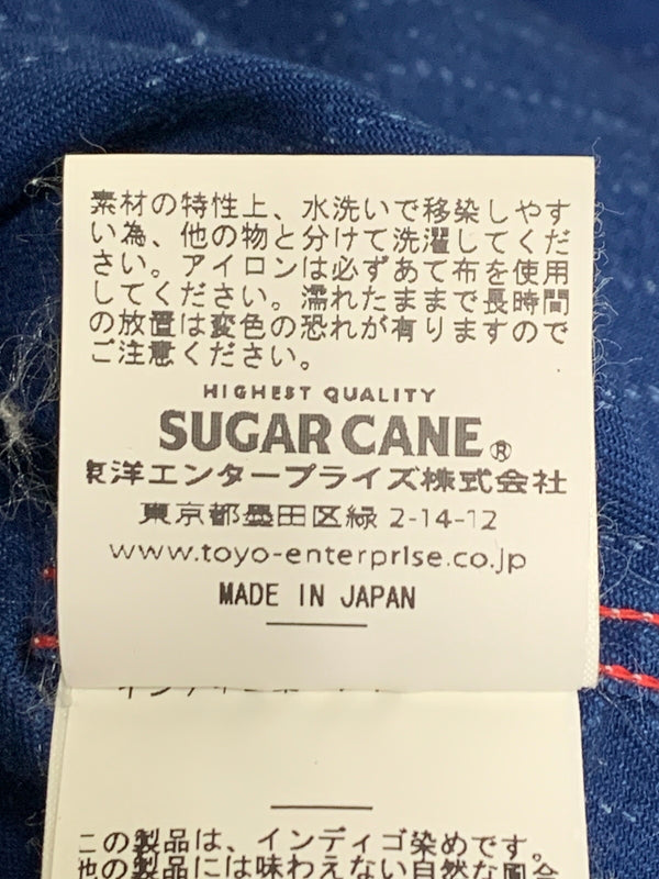 【中古品】【メンズ】 SUGARCANE シュガーケーン FICTION ROMANCE 8.5OZ. WABASH STRIPE WORK SHIRT SC25551 ウォバッシュストライプワークシャツ 長袖シャツ トップス 145-260622-yn-10-min サイズ：S カラー：ブルー系 万代Net店