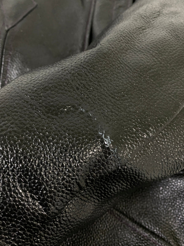 【中古品】【メンズ】 BONDS&PEACE ボンズアンドピース DOUBLE COW LEATHER JACKET BP-15AW-JK007 ダブルカウレザージャケット アウター 140-260623-yn-01-min サイズ：L カラー：ブラック 万代Net店