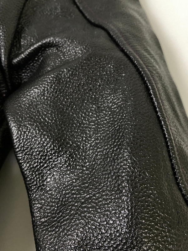 【中古品】【メンズ】 BONDS&PEACE ボンズアンドピース DOUBLE COW LEATHER JACKET BP-15AW-JK007 ダブルカウレザージャケット アウター 140-260623-yn-01-min サイズ：L カラー：ブラック 万代Net店