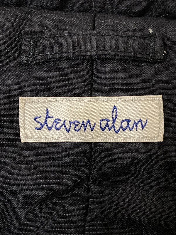 【中古品】【メンズ】 STEVEN ALAN スティーブンアラン NYLON ZIP DARUMA SHORT BLOUSON 8125-174-0403 ナイロンジップ ダルマショートブルゾン アウター 140-260623-yn-02-min サイズ：L カラー：ブラック 万代Net店