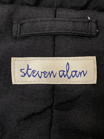 【中古品】【メンズ】 STEVEN ALAN スティーブンアラン NYLON ZIP DARUMA SHORT BLOUSON 8125-174-0403 ナイロンジップ ダルマショートブルゾン アウター 140-260623-yn-02-min サイズ：L カラー：ブラック 万代Net店