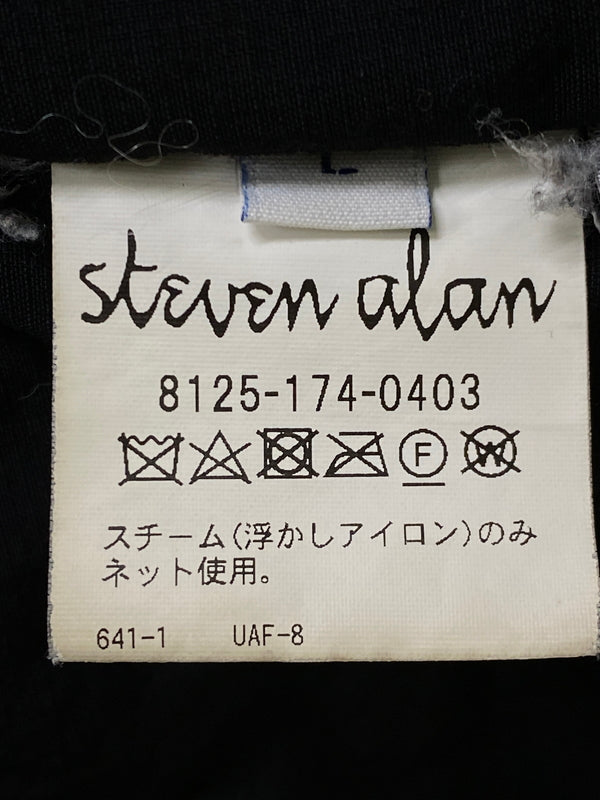 【中古品】【メンズ】 STEVEN ALAN スティーブンアラン NYLON ZIP DARUMA SHORT BLOUSON 8125-174-0403 ナイロンジップ ダルマショートブルゾン アウター 140-260623-yn-02-min サイズ：L カラー：ブラック 万代Net店